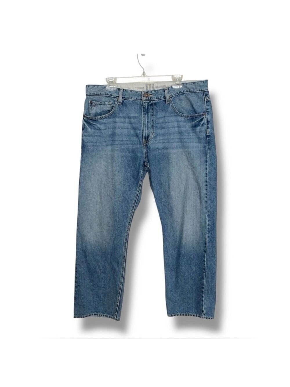 Tommy Hilfiger Men’s Relaxed Straight Jeans Blue Denim Size 36x30 Wide Leg